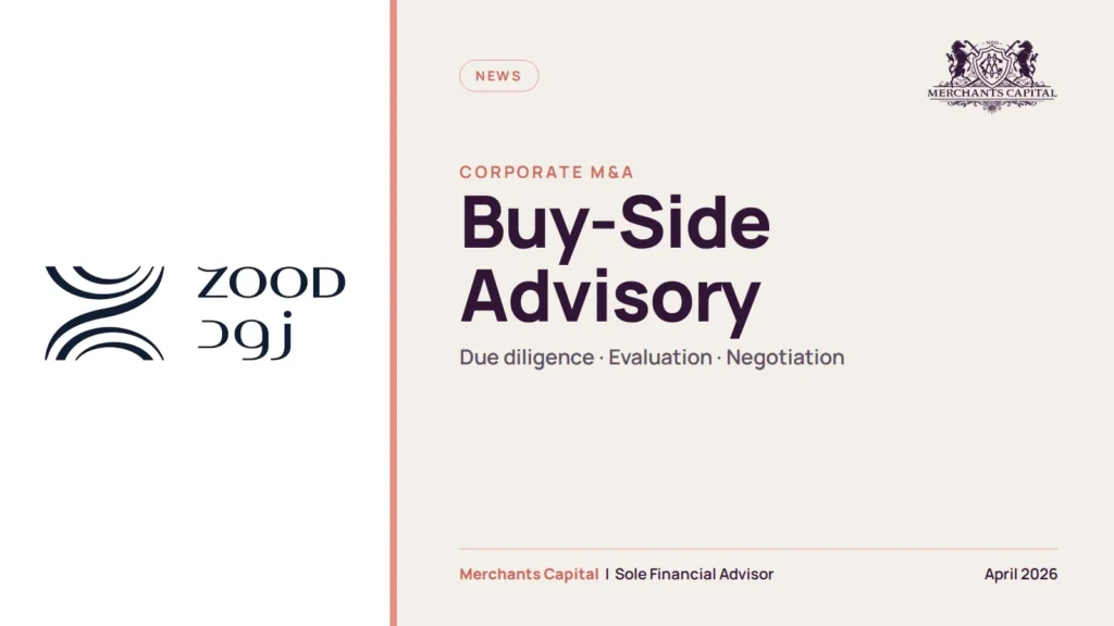 zood appoints merchants capital buy side ma advisor featured 1600x900
