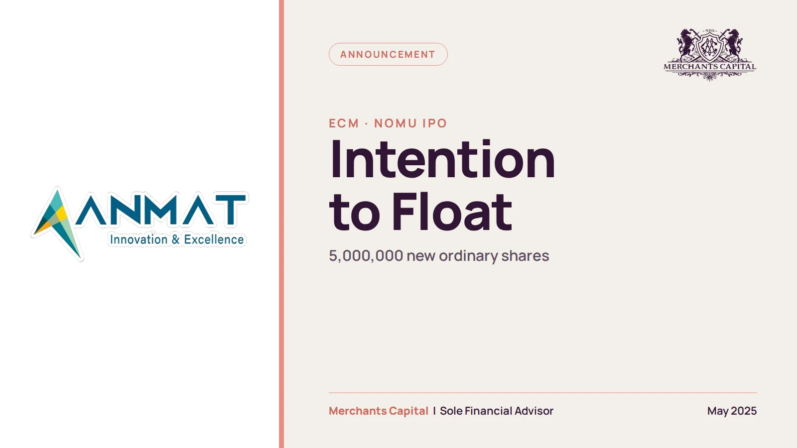 anmat technology intention to float nomu featured 1600x900