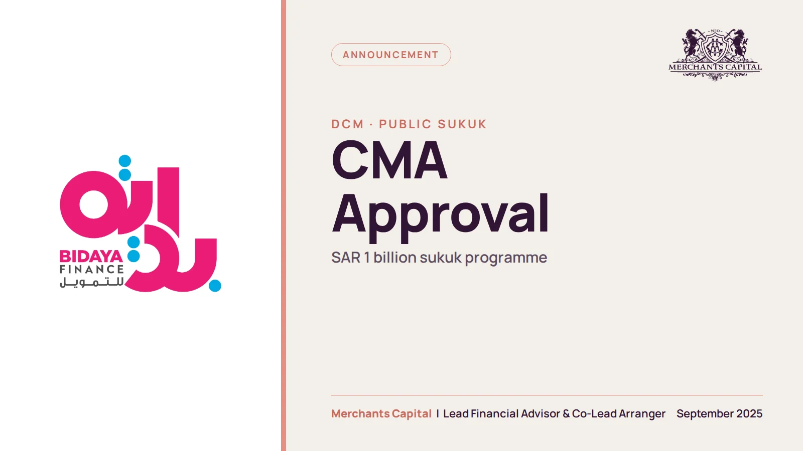 cma approval bidaya finance debt instruments programme featured 1600x900